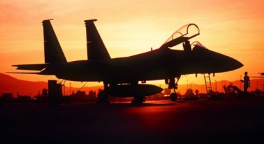 Jet in Sunset